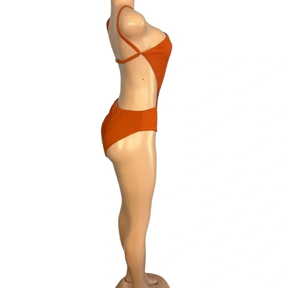 Fella Sabath Cut Out Full Piece Swim Tobacco - Picture 7 of 9